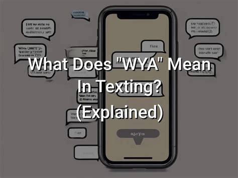 wya meaning in text|wya ware.